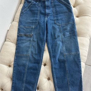 MOTHER Blue Straight Leg Jeans Classic Style